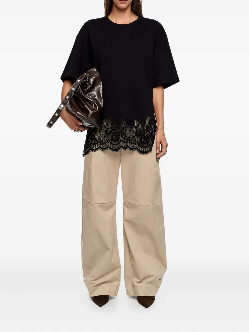 Bimba y Lola lace trim top | T-Shirts & Jersey Shirts | Image 2