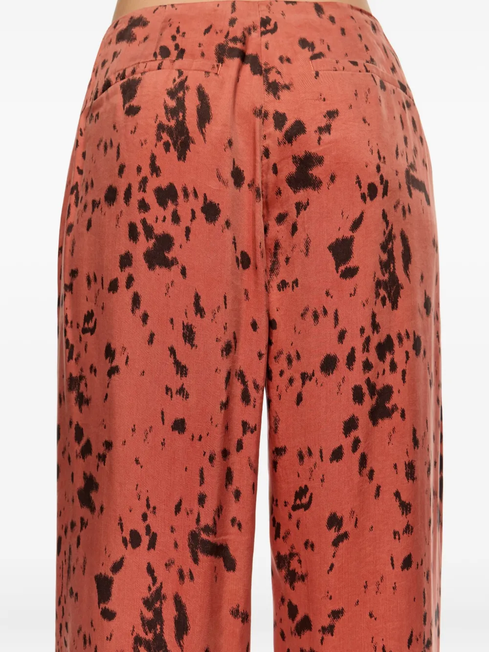 Bimba Y Lola Lynx-print Straight-leg Trousers In Multi