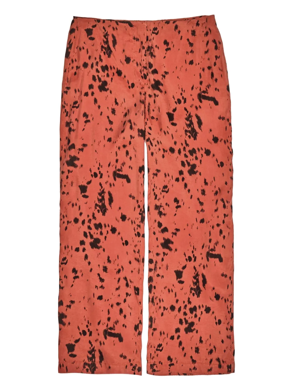 Bimba Y Lola Lynx-print Straight-leg Trousers In Multi