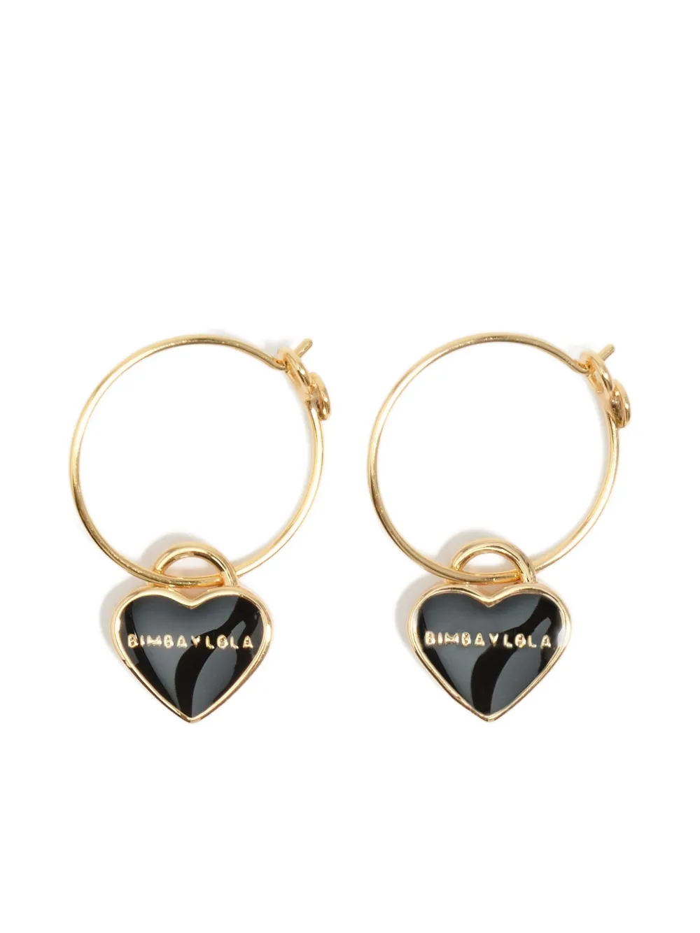 Bimba y Lola arracadas con motivo de corazón | dorado | Image 1