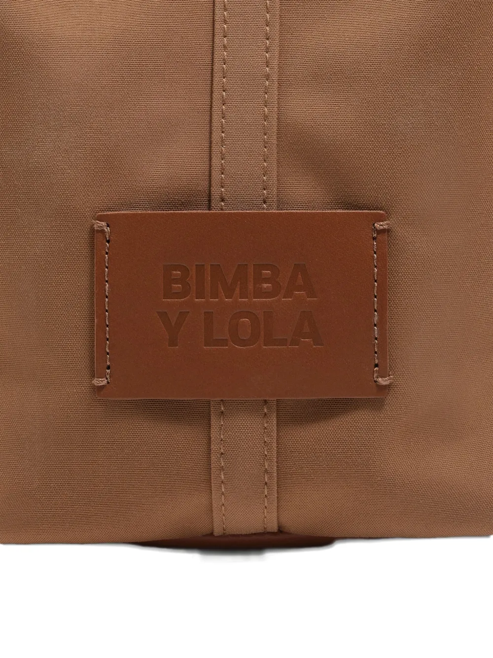 Bimba y Lola Shopper met logopatch Bruin
