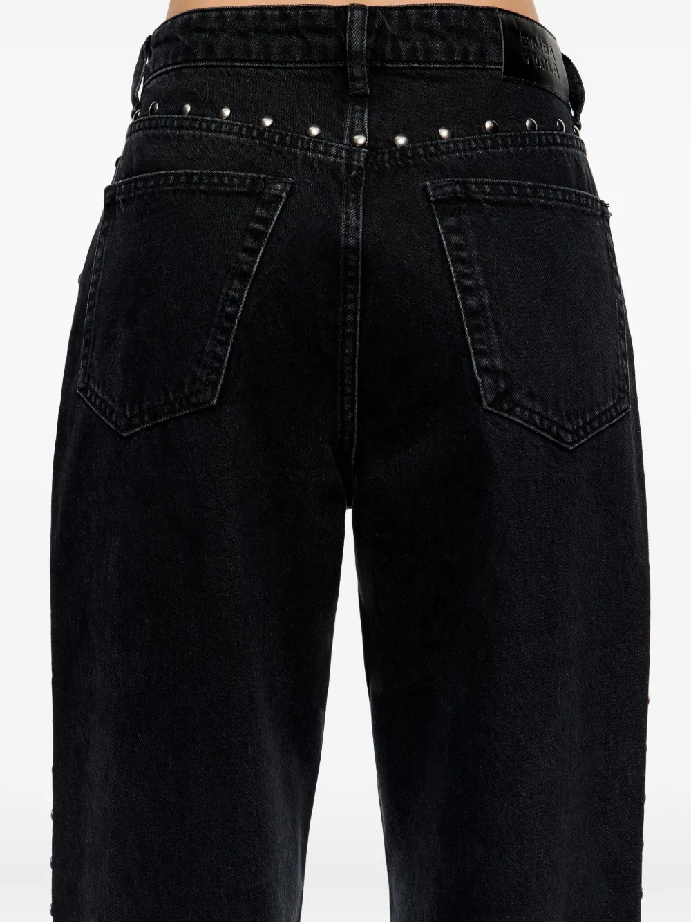 Bimba Y Lola Studded Trousers In Black