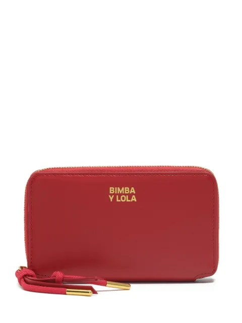 Bimba y Lola leather flap wallet 