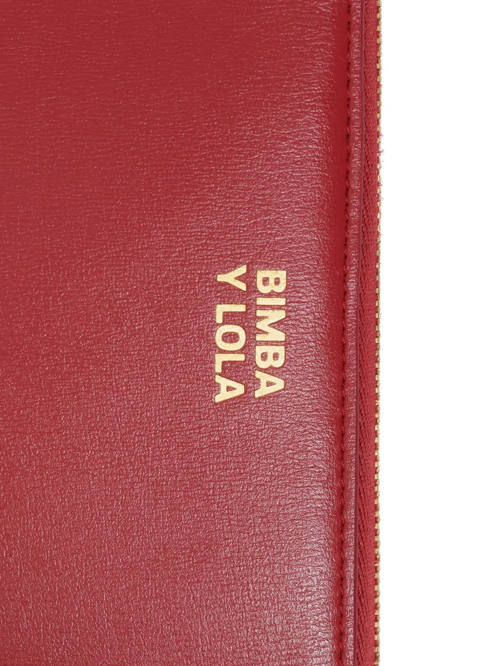 Bimba Y Lola Leather Flap Wallet In Red