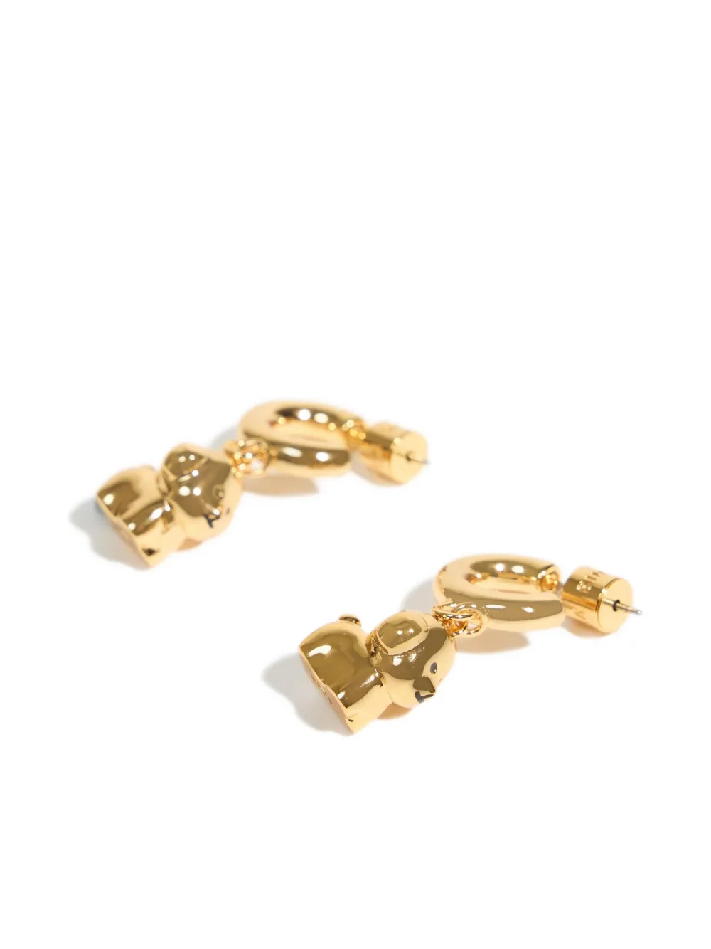 Bimba Y Lola Dog Hoop Earrings In Gold