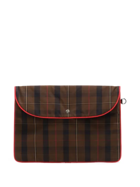Bimba y Lola check-plaid laptop case