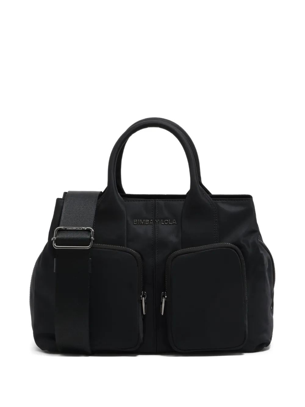 Bimba Y Lola Medium Utility-pocket Tote Bag In Black