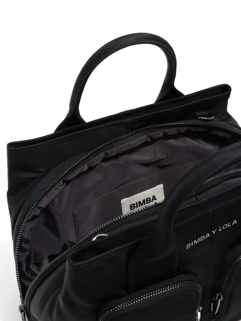 Bimba Y Lola Medium Utility-pocket Tote Bag In Black
