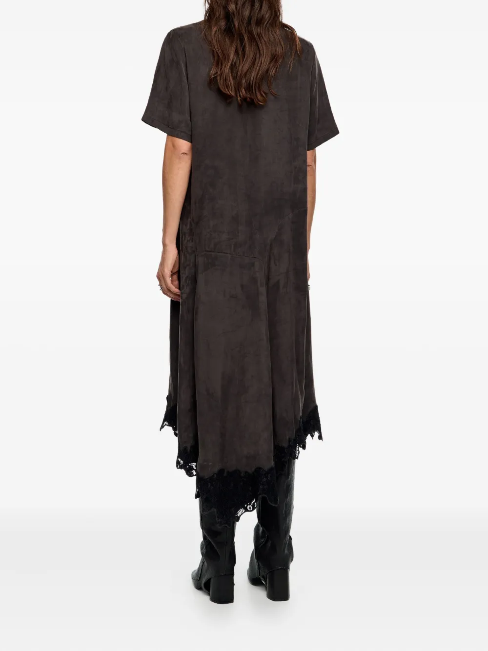 Bimba y Lola Jurk met V-hals Zwart