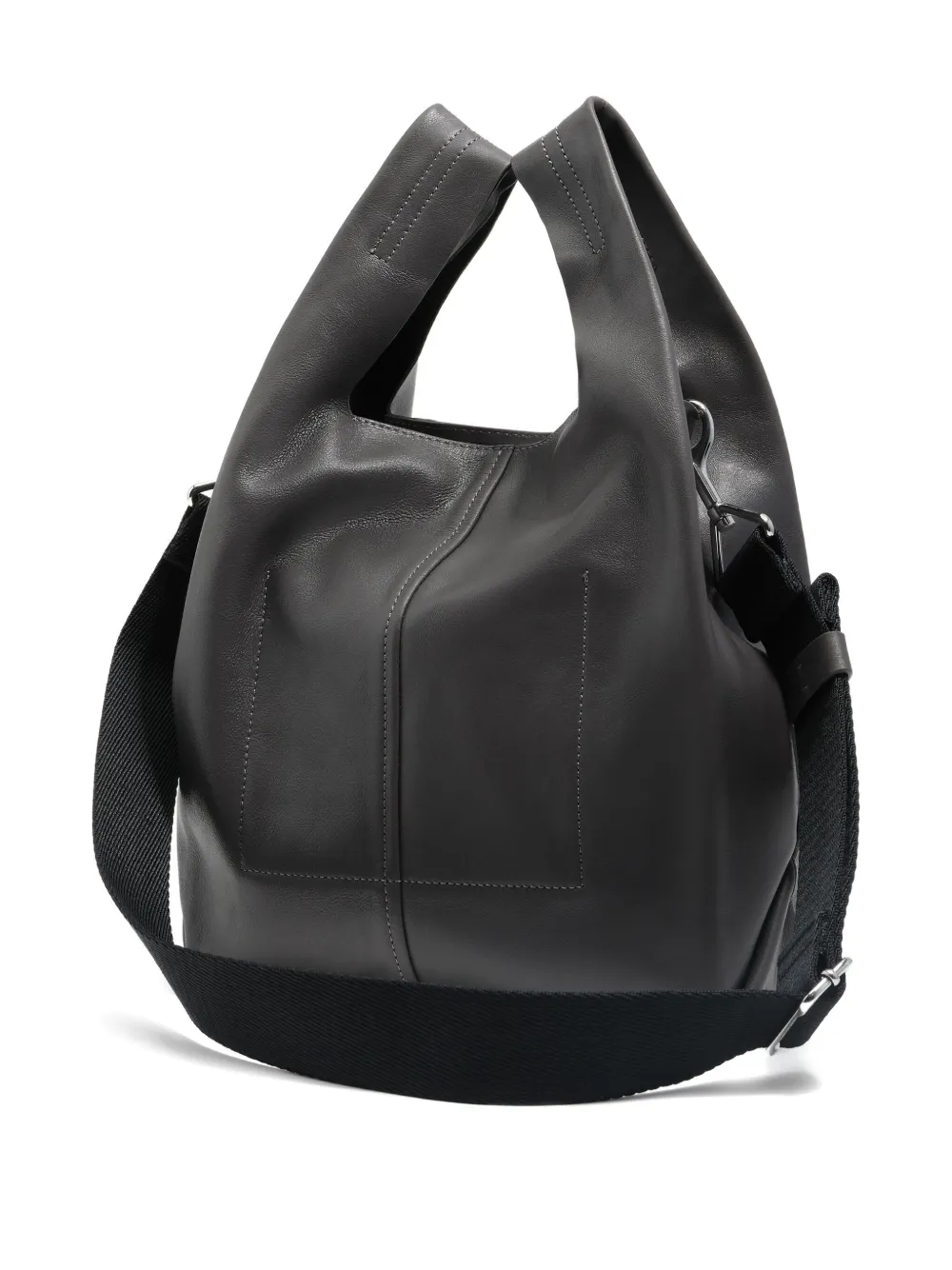 Bimba y Lola Paper leather tote bag - Grijs