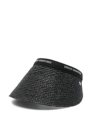 Helen Kaminski Bianca logo-detail Visor | Black | FARFETCH AU display picture 1