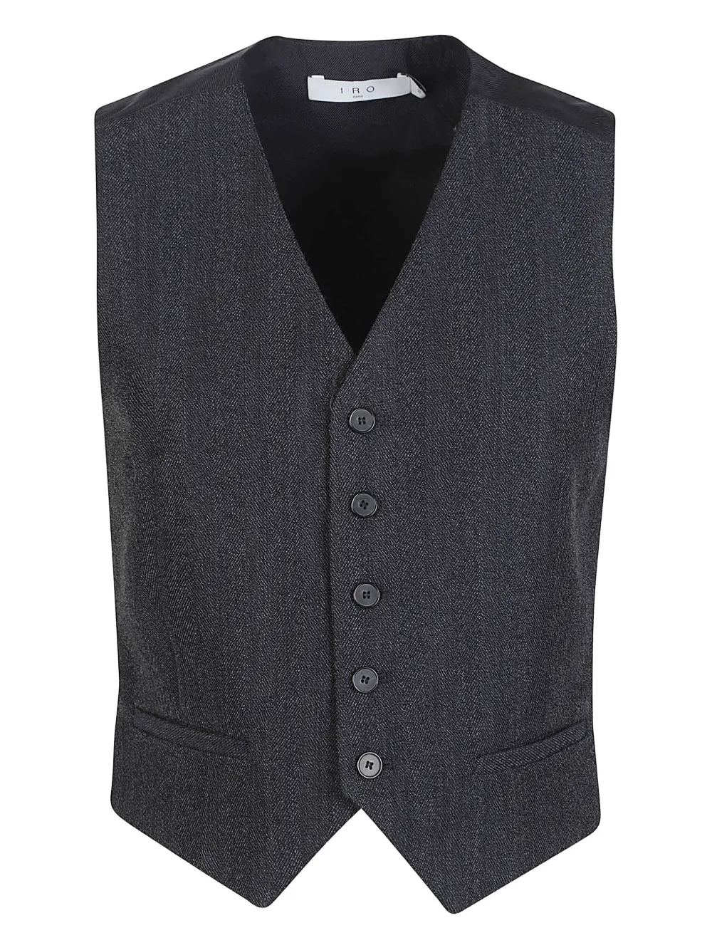 Iro Benyo Button Waistcoat In Gray