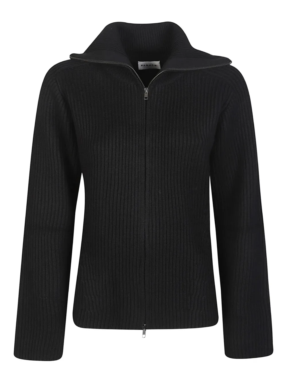 P.A.R.O.S.H. ジップ カーディガン - ブラック