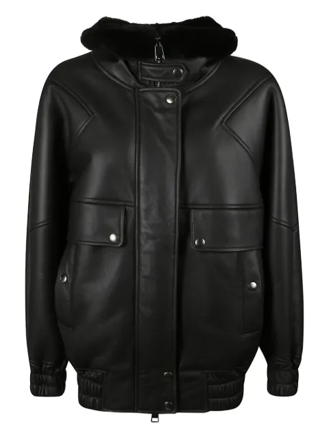 Blancha fur-collar jacket