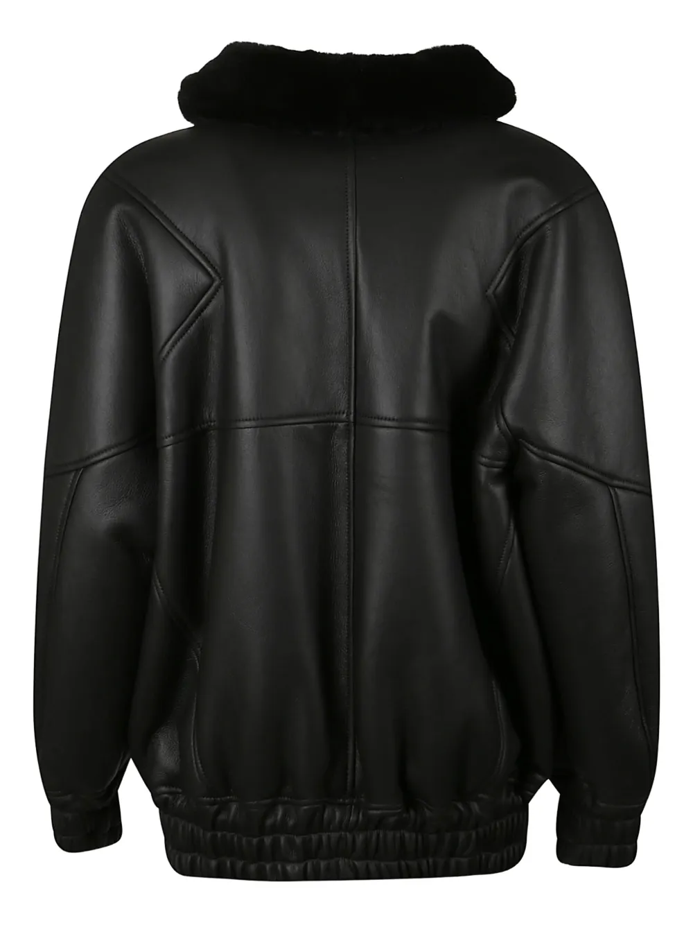 Blancha Fur-collar Jacket In Black