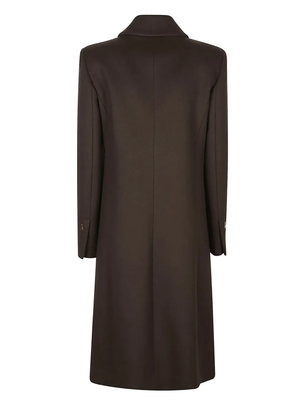 Patrizia Pepe Single-breasted Coat In Brown