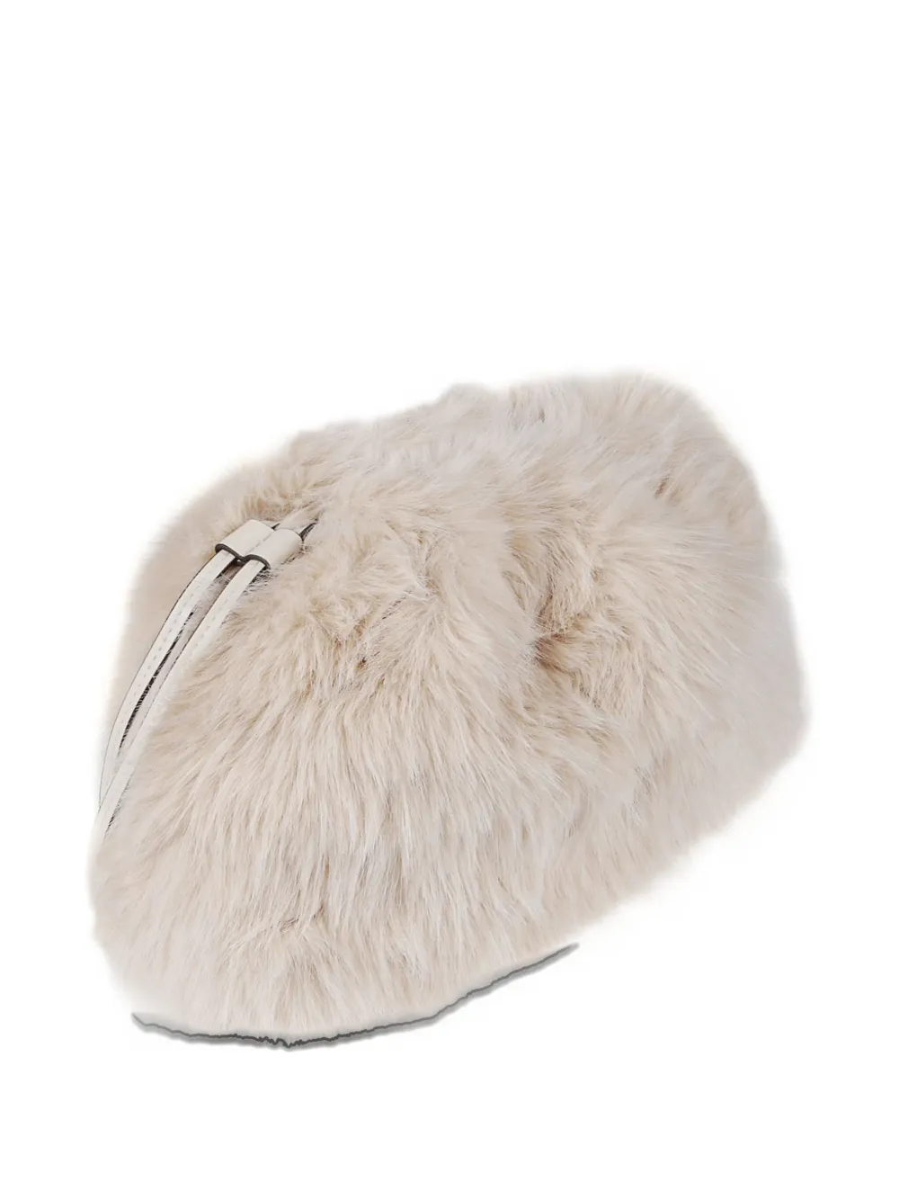 PINKO faux-fur clutch bag - Beige
