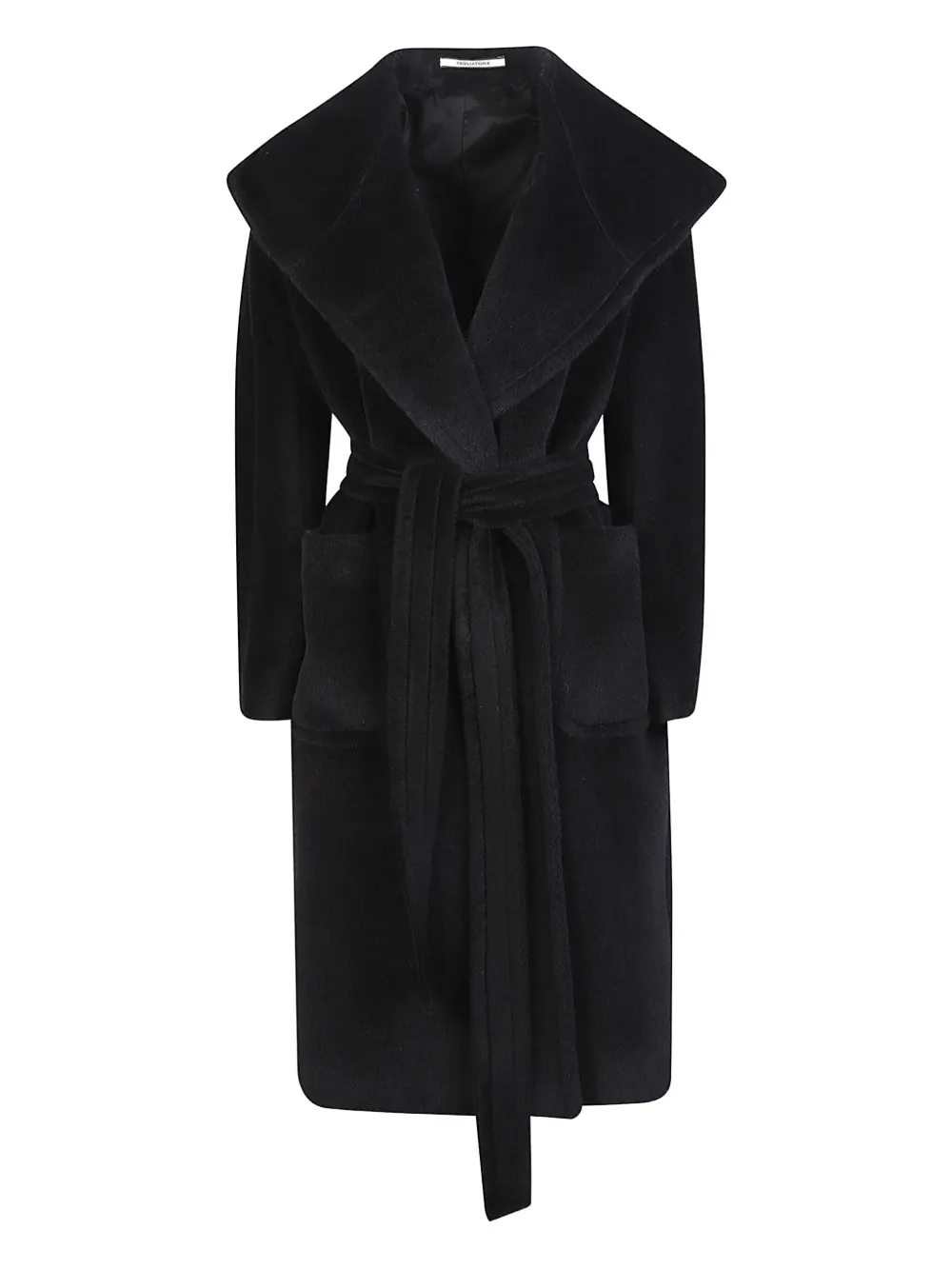 Tagliatore long-sleeve belted coat - Nero