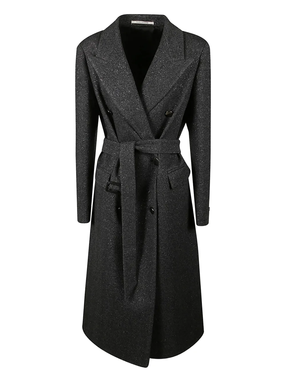 Tagliatore double-breasted belted coat - Grigio