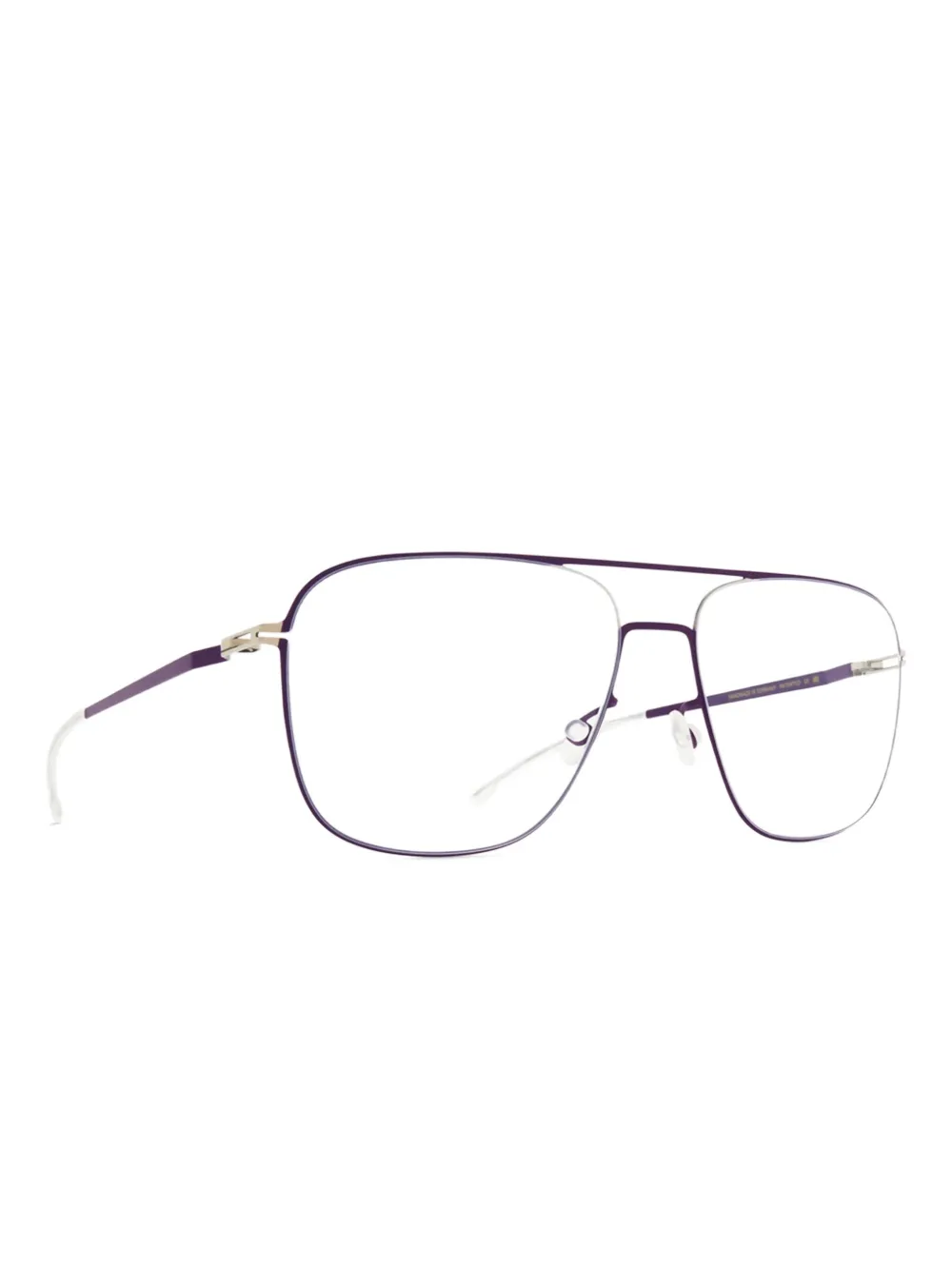 Mykita Steen Pilot Glasses In Metallic