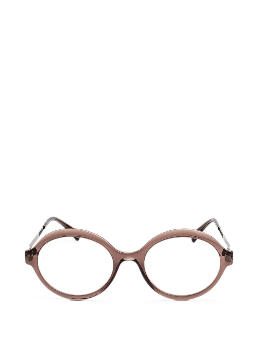 Mykita Noomi round-frame glasses - Braun
