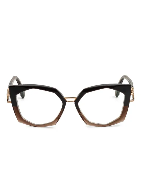 Cazal geometric-frame glasses