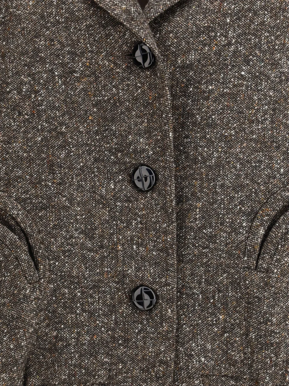 Blazé Milano Sarissa Charlie Buttoned-pockets Bomber Jacket In Brown