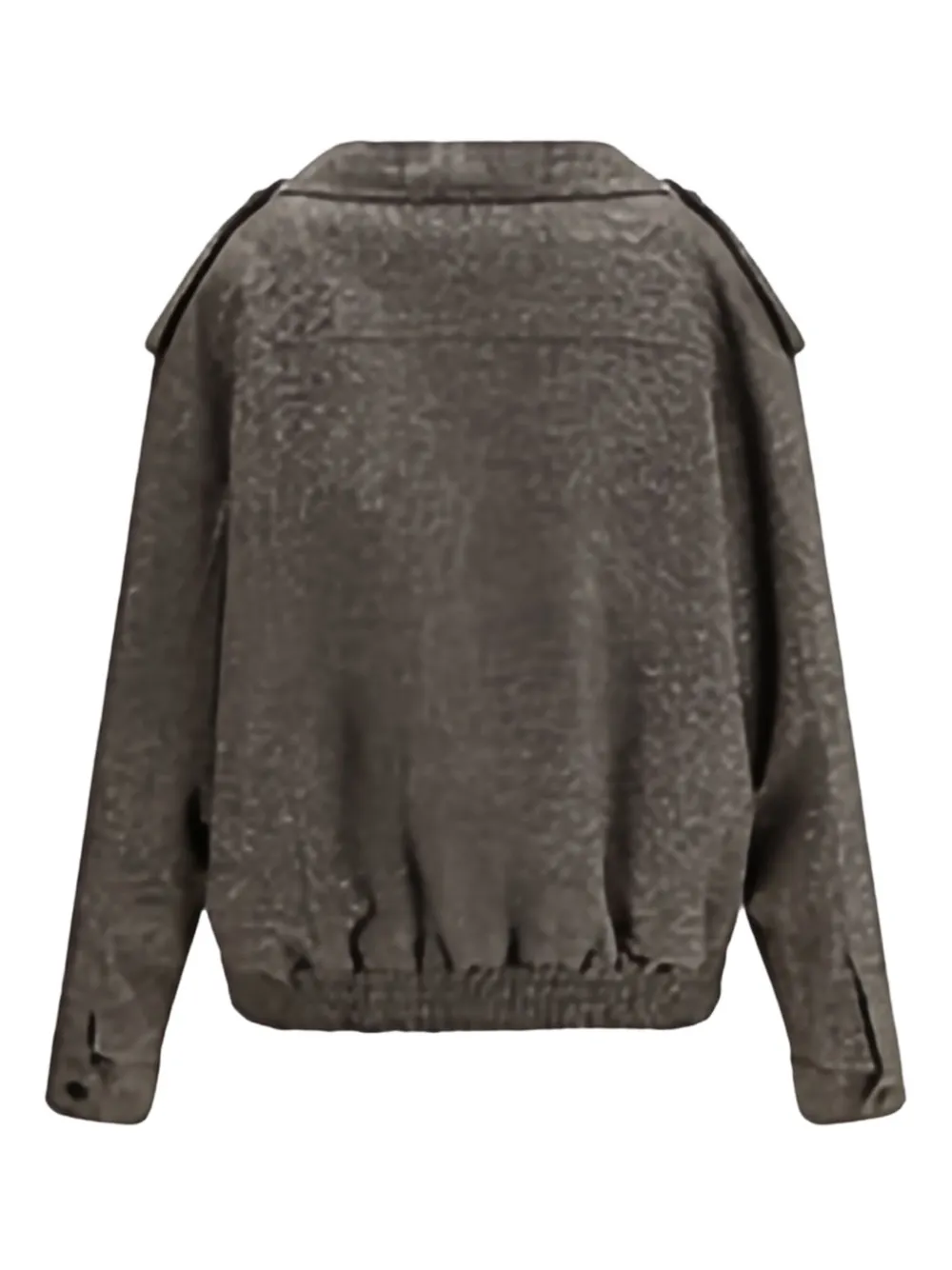 Blazé Milano Sarissa Charlie Buttoned-pockets Bomber Jacket In Brown