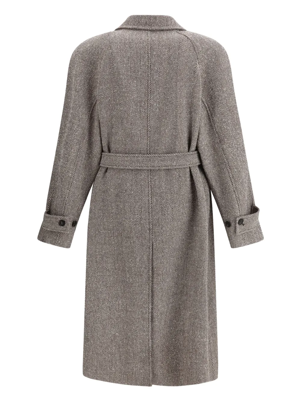 Ferragamo Herringbone belted coat | Single Breasted Coats | Image 2