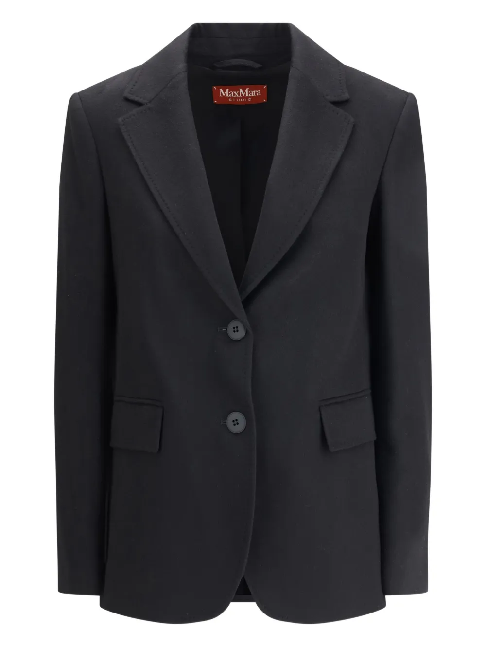 Max Mara Folgore button-fastening blazer | noir | Image 1