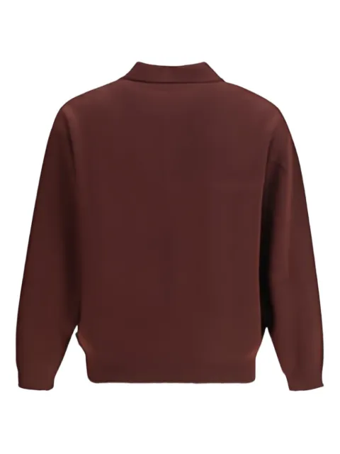 GR10K button-fastening striped-detail polo shirt