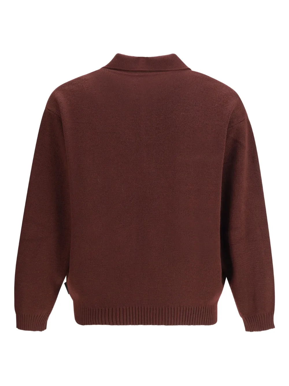 GR10K playera tipo polo con detalle de rayas y botones | rojo | Image 1