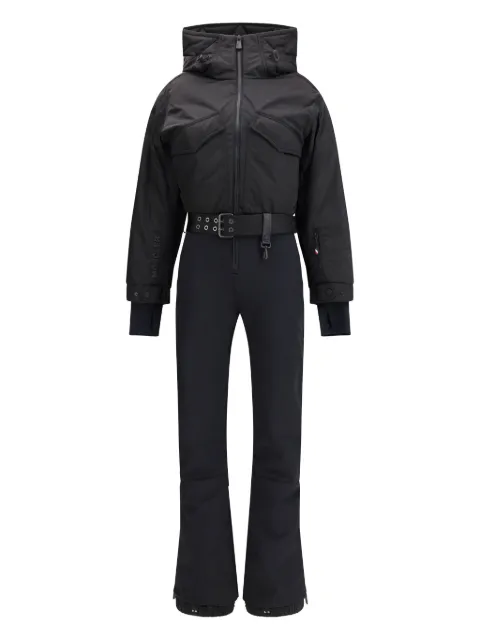 Moncler Grenoble traje para nieve con cinturón y capucha
