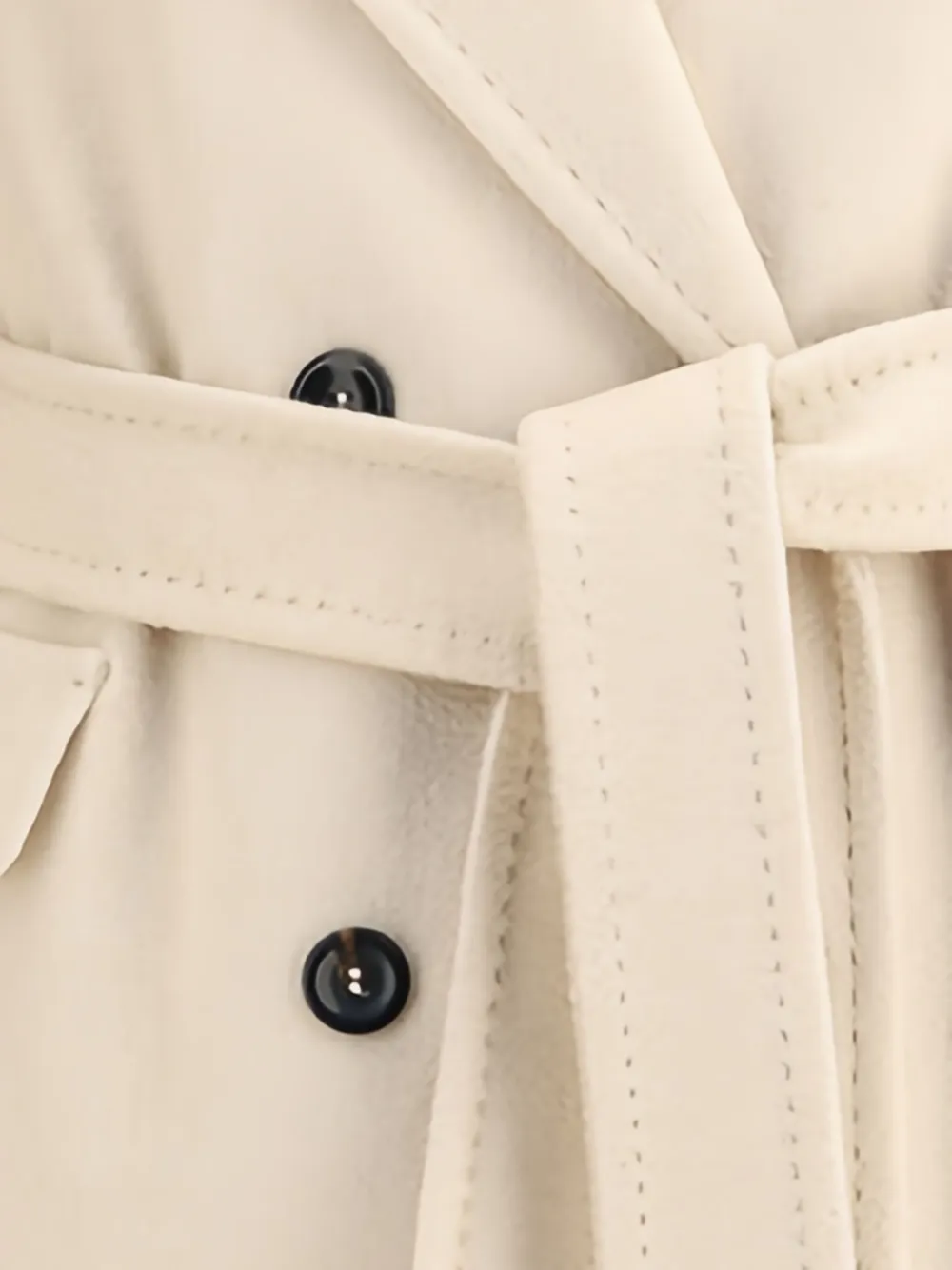 Max Mara Panteon Button-fastening Coat In Neutral