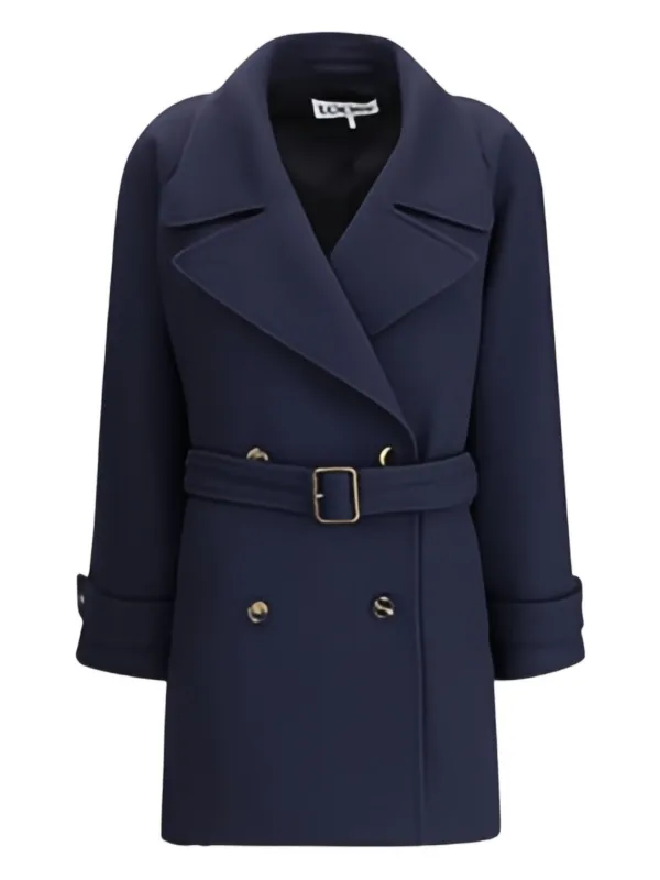 Daisuke829 Loewe ネイビーピーコート　48 LOEWE ピーコート | ブルー | FARFETCH JP