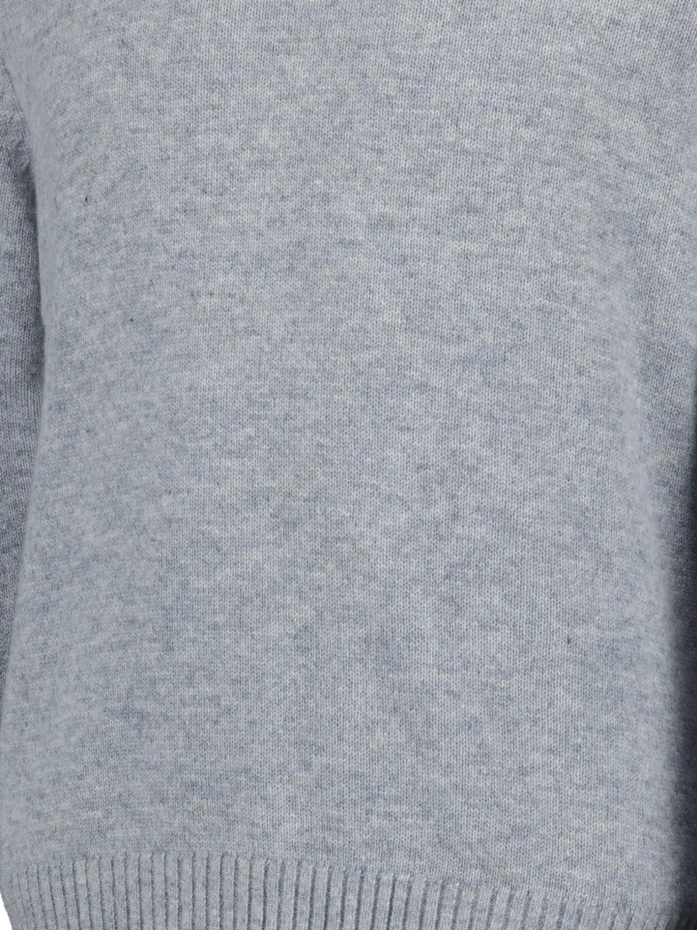 Officine Generale Crew Neck Long-sleeved Sweater In Gray