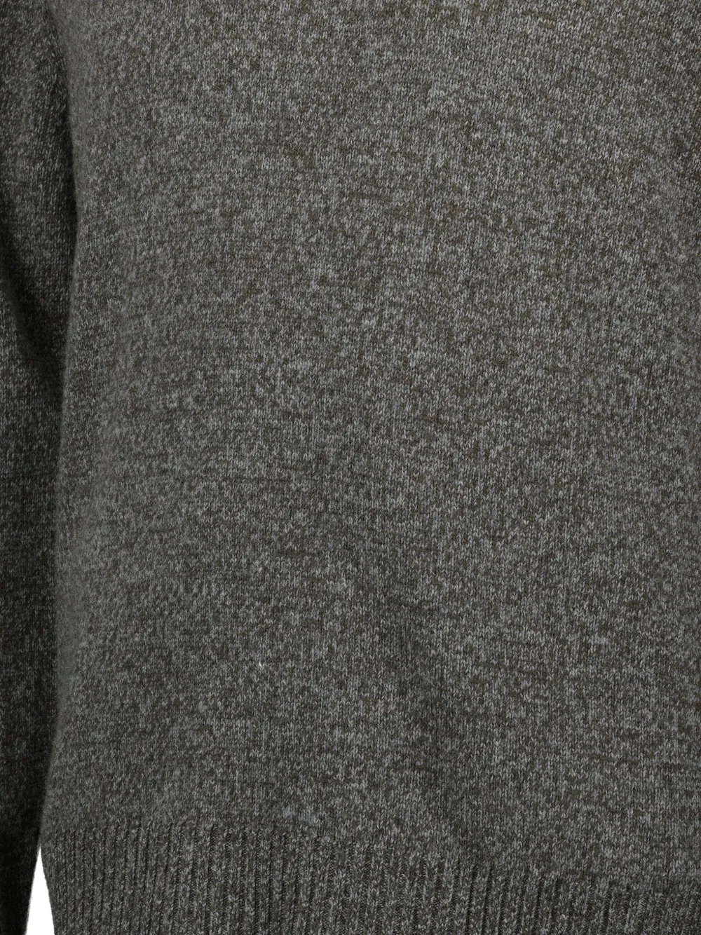 Officine Generale Crew Neck Long-sleeved Sweater In Gray