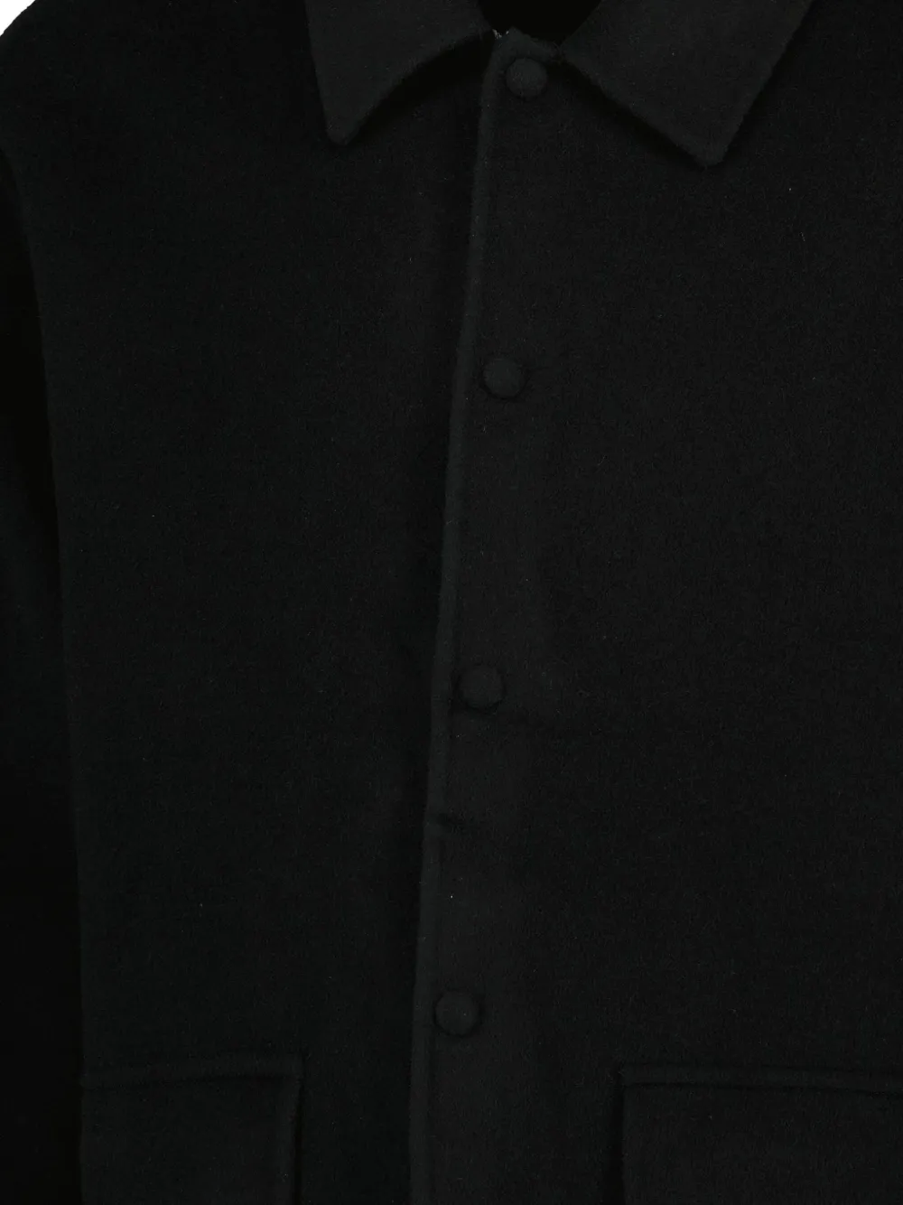 Officine Generale Vasco Coat In Black