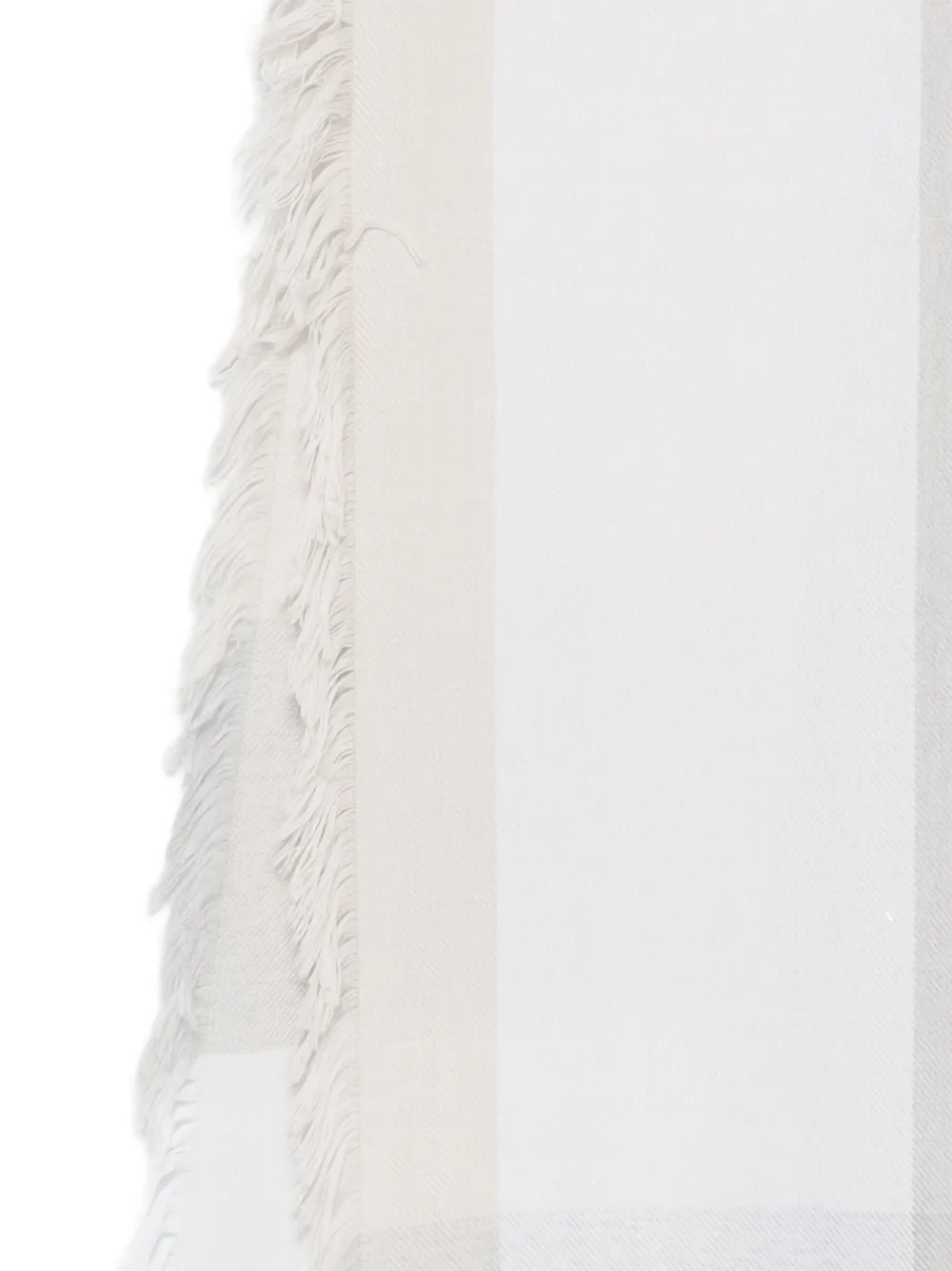 Le Tricot Perugia Geruite sjaal Beige