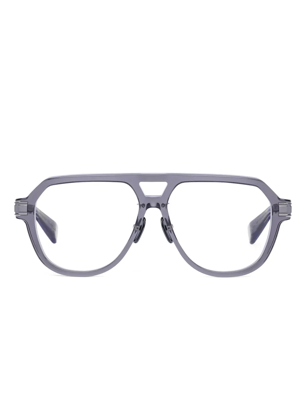 Balmain Eyewear Occhiali con montatura stile pilota - Grigio