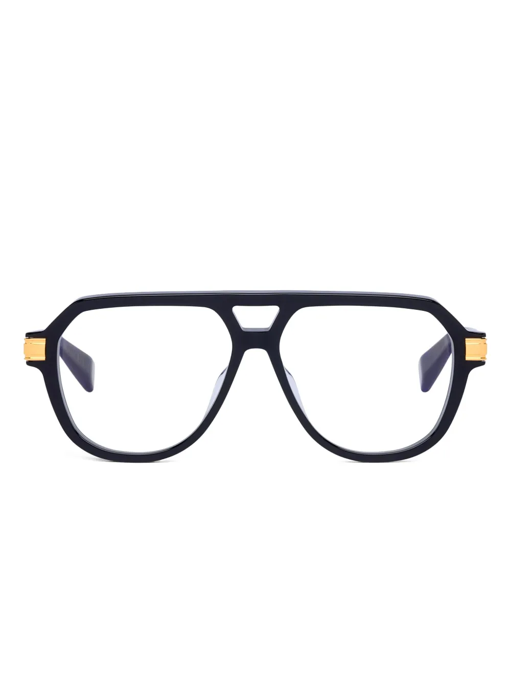 Balmain Eyewear pilot-frame glasses | Black | Image 1