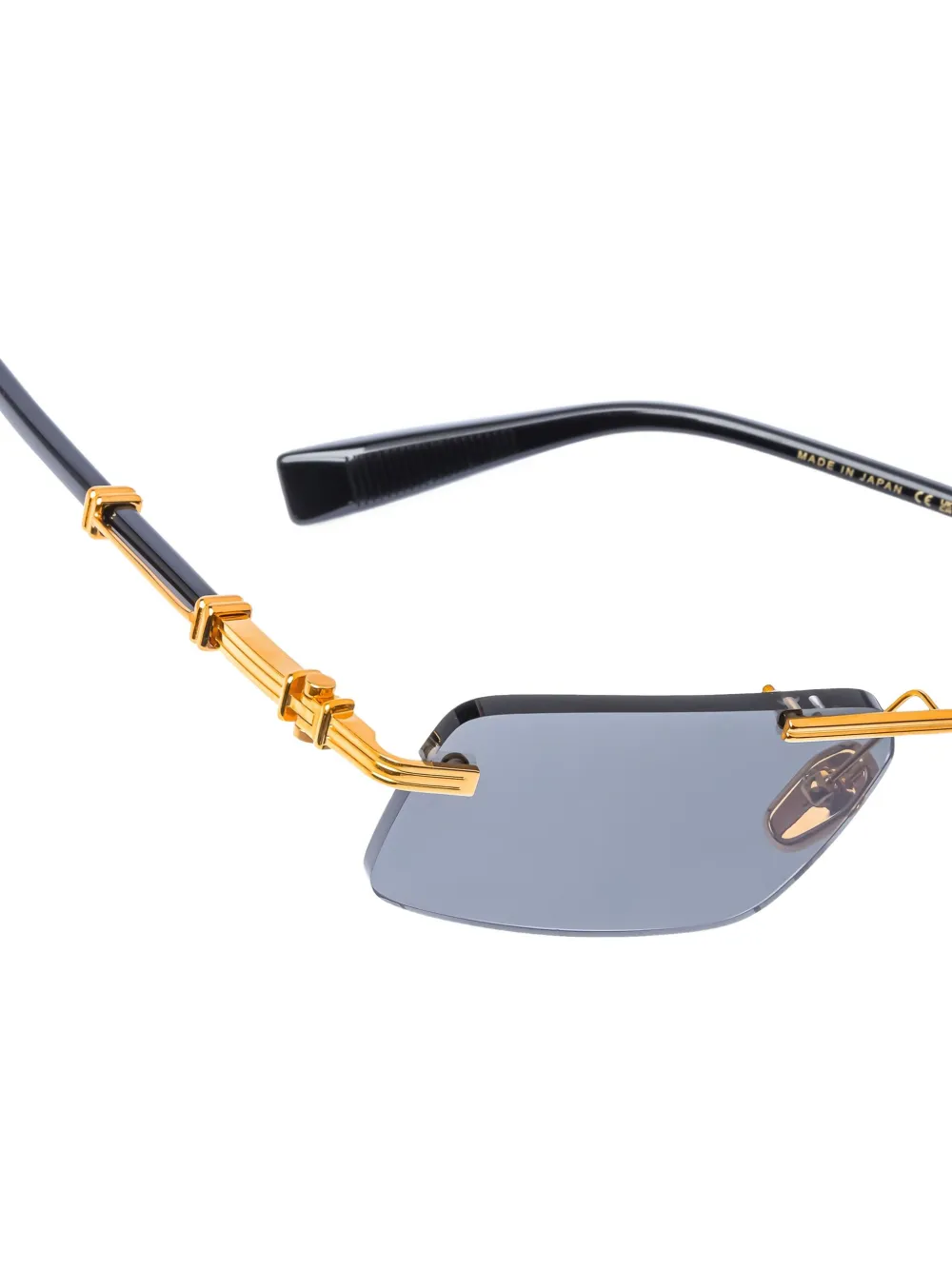 Balmain Eyewear Zonnebril met geometrisch montuur Zwart