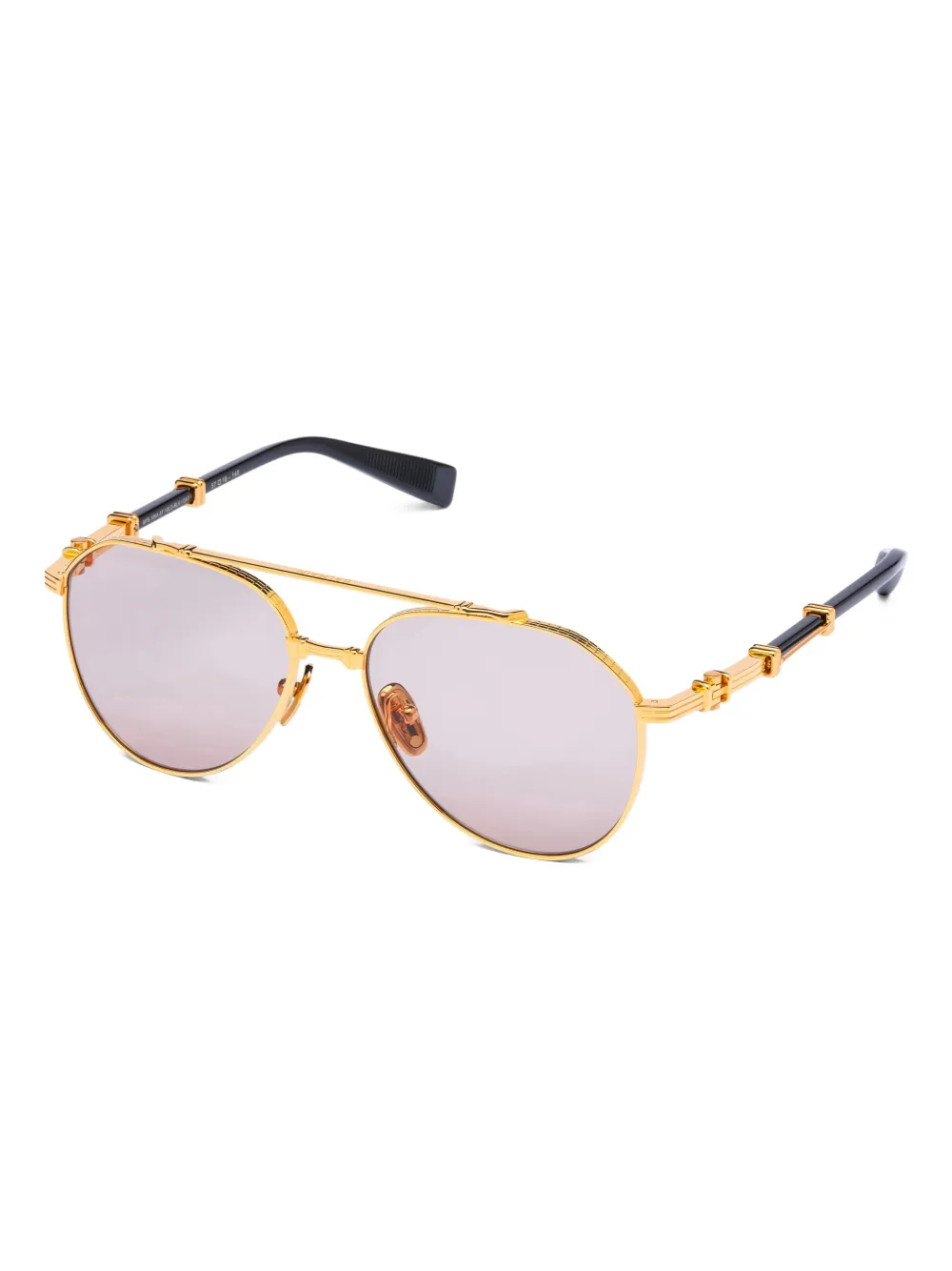 Balmain Eyewear Zonnebril met piloten montuur - Goud