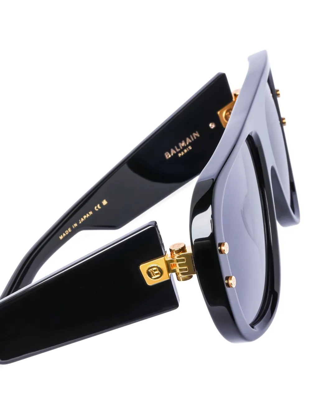  Balmain Eyewear Pulse Pilot-frame Sunglasses - Black 