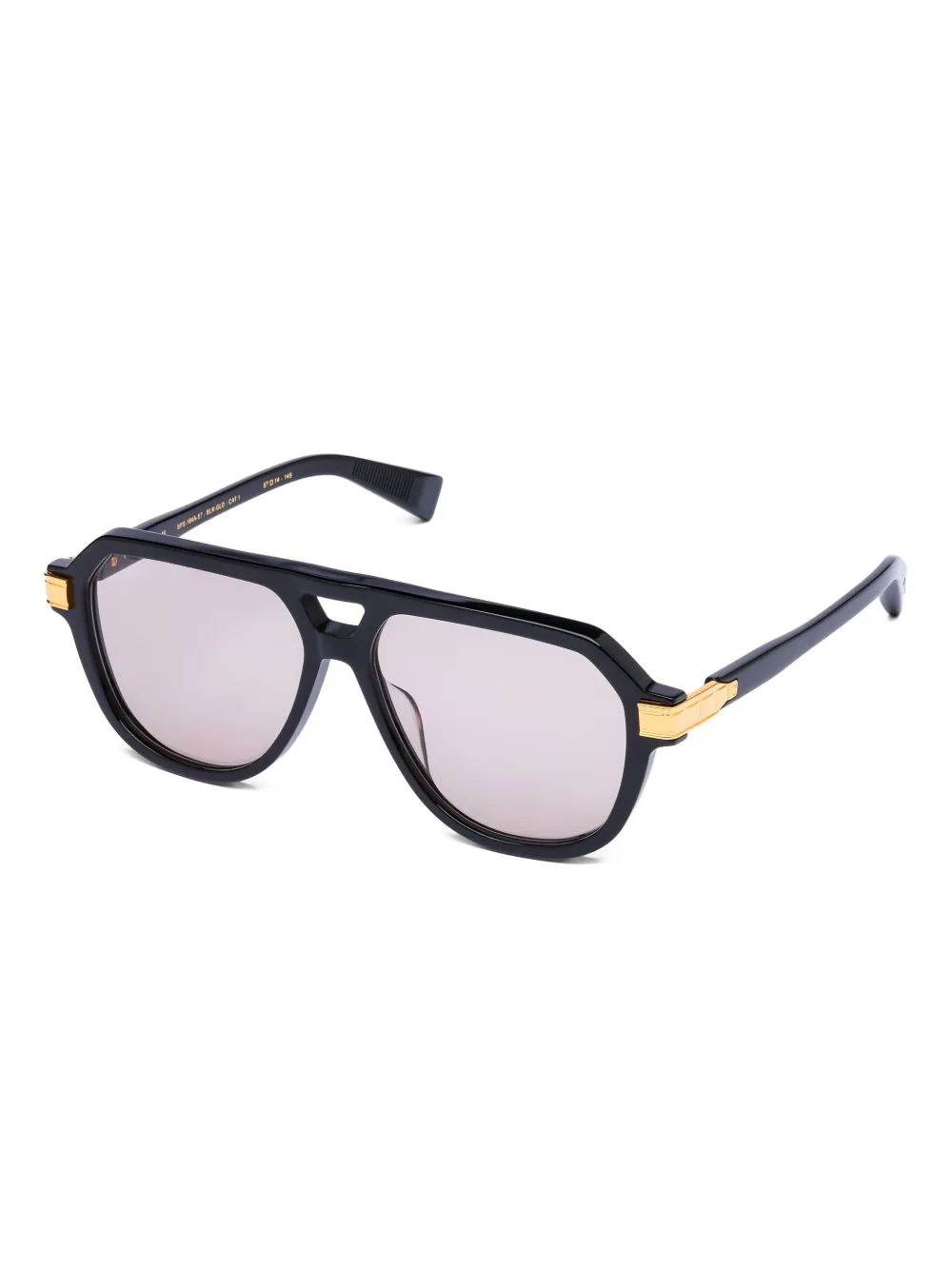 Balmain Eyewear Zonnebril met geometrisch montuur - Zwart