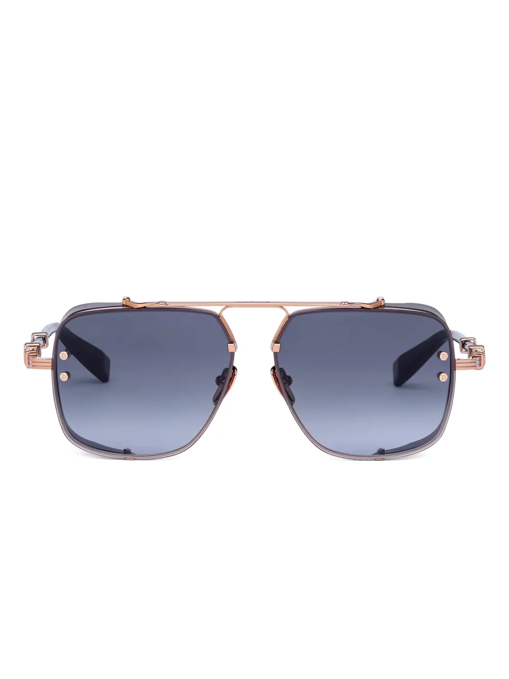 Balmain Eyewear geometric-frame sunglasses | Black | Image 1