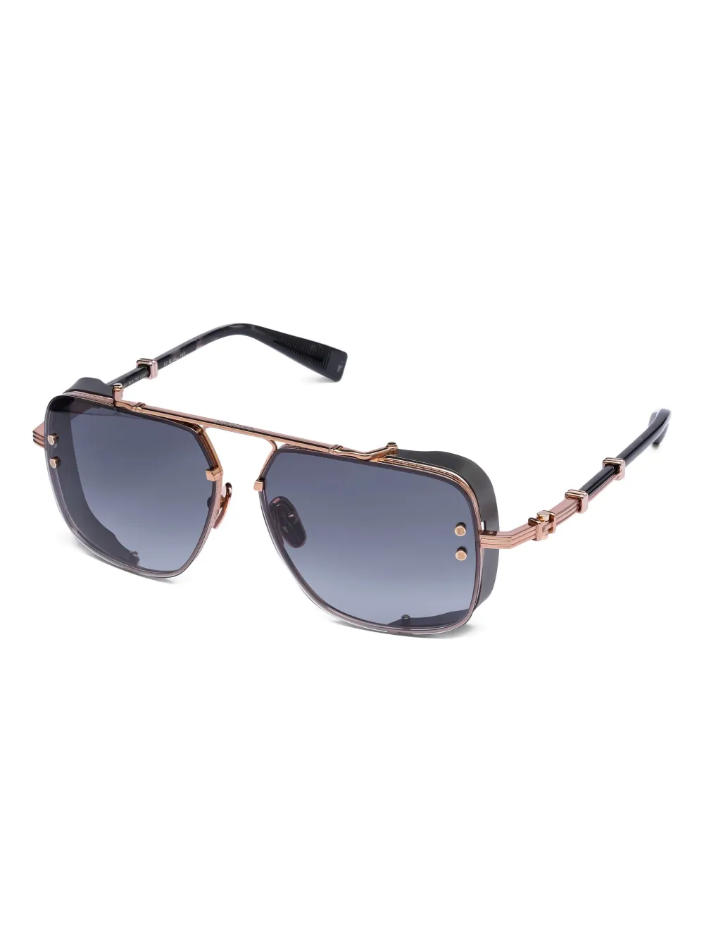 Balmain Eyewear Zonnebril met geometrisch montuur - Zwart