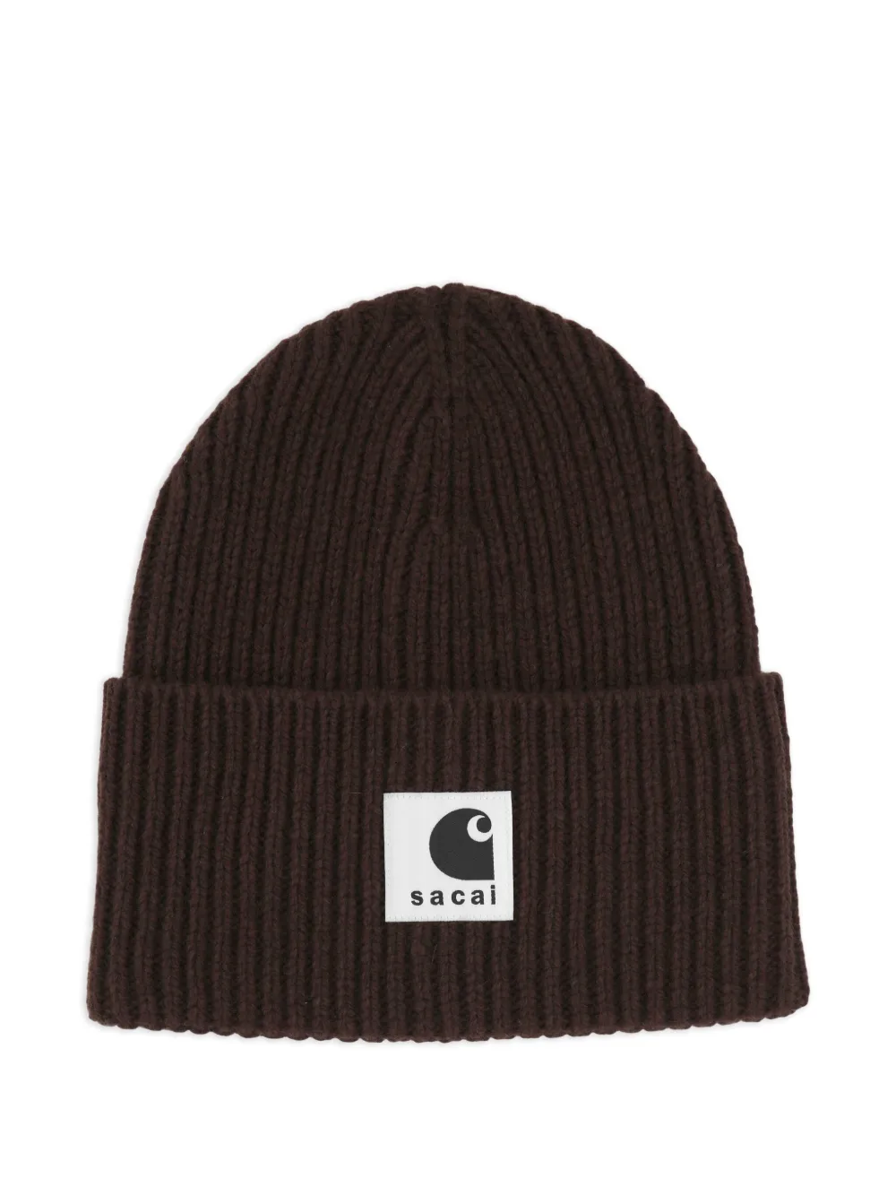 sacai x Carhartt WIP bonnet en maille | marron | Image 1