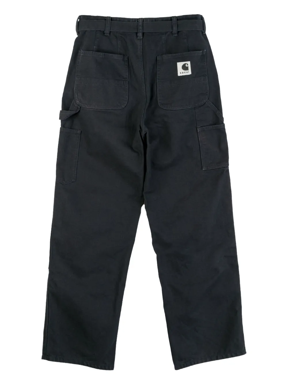Sacai xCarhartt WIP belted trousers - Zwart