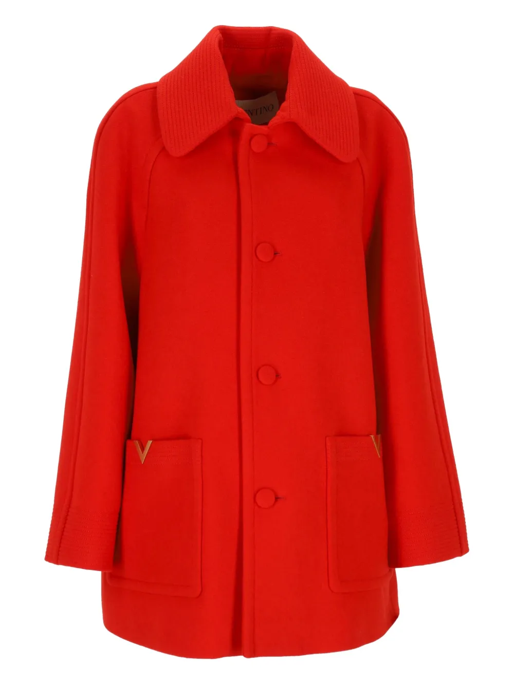 Valentino Garavani ポケットディテール コート - レッド Valentino Garavani ポケットディテール コート - レッド
